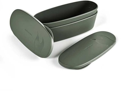 light my fire snapbox oval 2 pack sagegreen 0