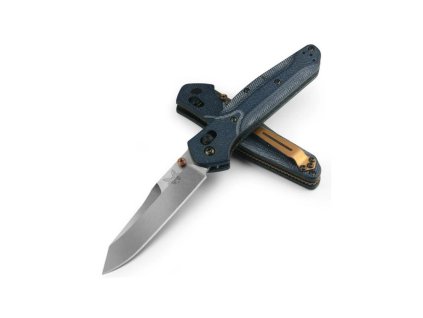 bushcraftshopCZ Benchmade OSBORNE 940 04 Reverse Tanto Denim Micarta 05