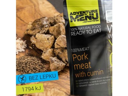 Adventure Menu 100% MASO Vepřové maso na kmíně