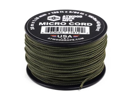 Padáková šňůra Micro Cord ATWOOD ROPE 37,5 m Olive Drab
