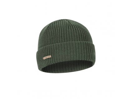 Pletená Merino čepice HELIKON WANDERER Cap - Olive Green