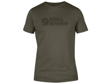 Tričko Fjällräven Logo T-shirt - Dark Olive