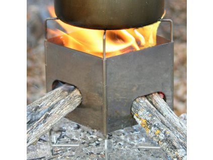 Titanium Turistický vařič DŘÍVKÁČ Firebox Gen2 Nano Ultralight Stove