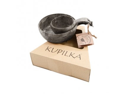 Kupilka sada KUKSA 210 ml + MISKA 550 ml - Kelo (BLACK)