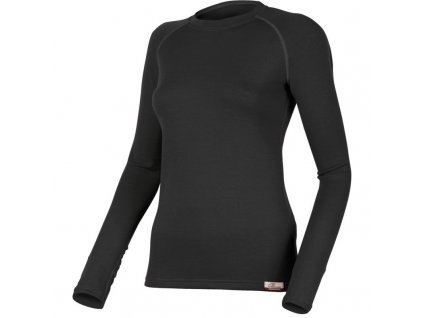 Dámské vlněné Merino mikina LENA 260g - černá
