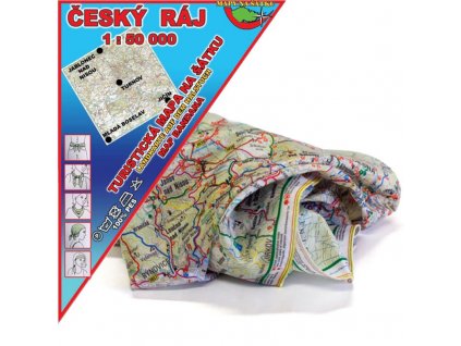 Český ráj  – mapa na šátku