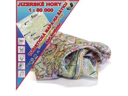 Jizerské hory – mapa na šátku