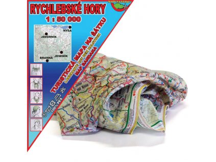 Rychlebské hory – mapa na šátku