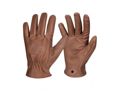 Kožené rukavice HELIKON Lumber Gloves - Brown