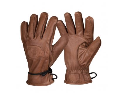 Zimní kožené rukavice HELIKON Ranger Winter Gloves - Brown
