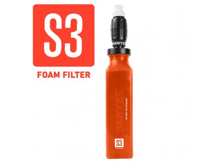 Vodní cestovní filtr SAWYER S3 Foam Filter - Balení BEZ blistru