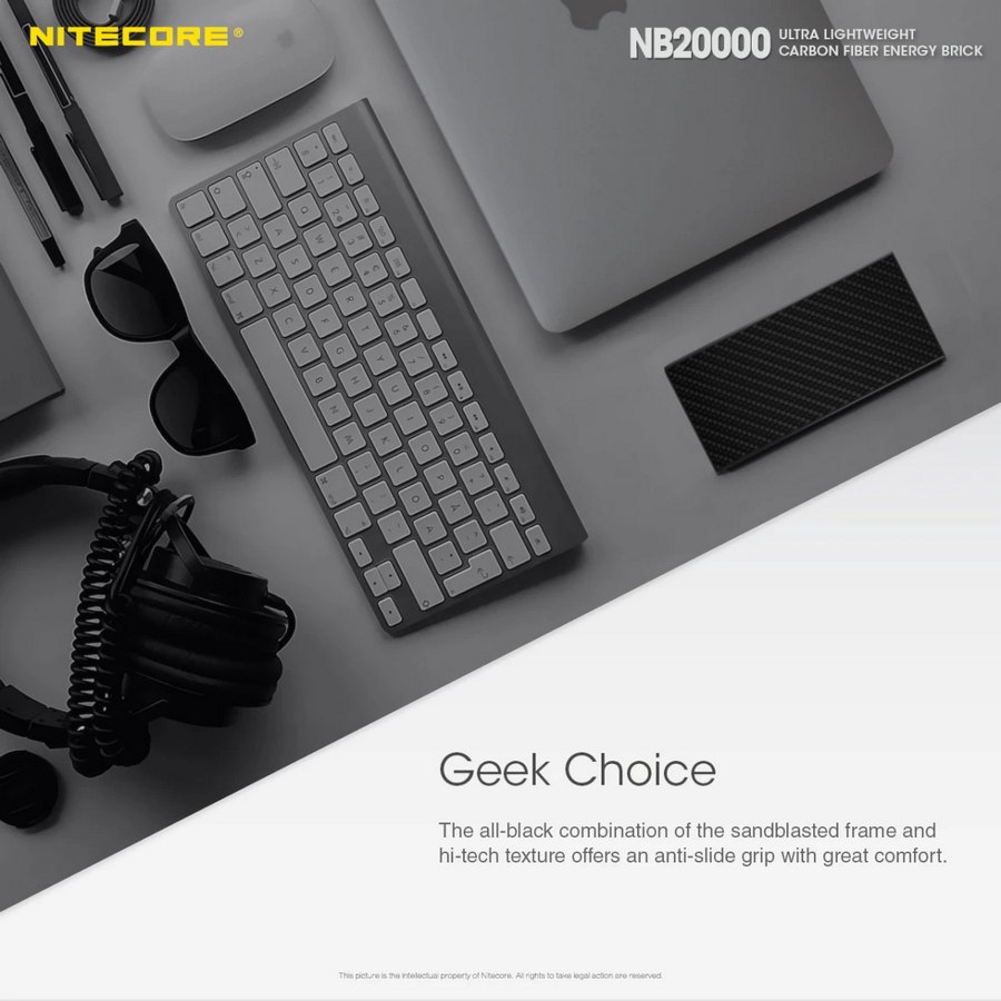 Power banka Nitecore NB 20000 - USB-A / USB-C - 325g