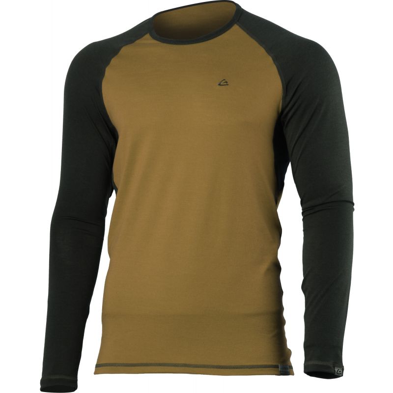 Lasting Vlněné merino triko MARIO 160g - pískověčerné Velikost: 3XL