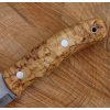 10333 2 nuz tbs boar bushcraft knife curly birch tbs firesteel edition nordic style sheath