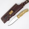 Nůž TBS Boar Bushcraft Knife - Curly Birch - TBS Firesteel Edition - Nordic Style Sheath