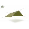 Bivakovací celta / plachta DD HAMMOCKS Tarp 3x3m RECYKLOVATELNÁ - OLIVE