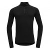 Vlněné merino triko DEVOLD Expedition Merino 235 Z.Neck Man - Black