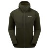 Fleecová mikina MONTANE Fury XT Hooded Fleece Jacket - Oak Green