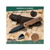 1322 6 beavercraft bsh5 bushcraft knife carbon steel 95mm walnut 07