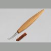 3646 1 lzickovy nuz beavercraft sk4s open curve spoon knife with leather sheath