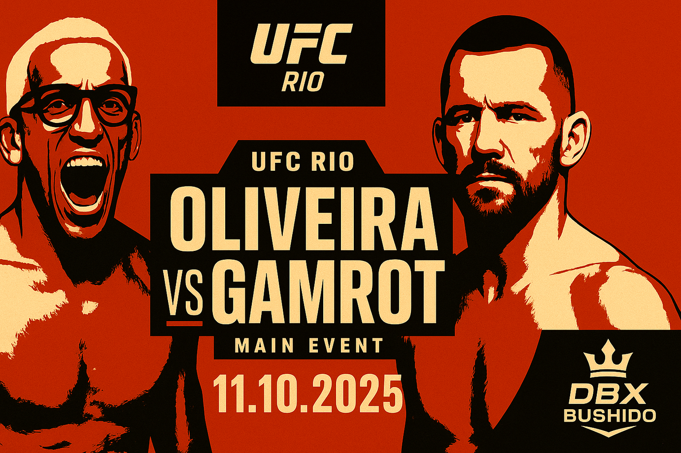 UFC Rio: Oliveira vs Gamrot – velká bitva a ambasador DBX BUSHIDO v hlavní roli
