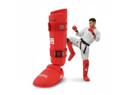 Chránič holení a nártu MOOTO Karate WKF BLUE