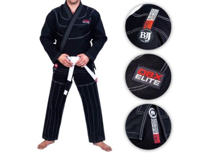AnyConv.com pol il Kimono GI do treningu BJJ Czarne DBX ELITE A0 PAS A0 2237