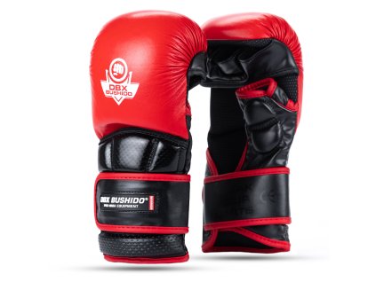 MMA sparingové rukavice DBX BUSHIDO Warrior červené