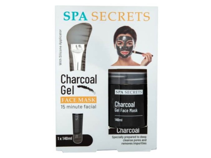 xpel gelova pletova maska s aplikatorem spa secrets charocal gel face mask 140 ml 1468340920201111155142