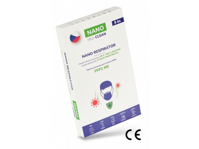 5x FFP2 respirator NANO MEDCLEAN