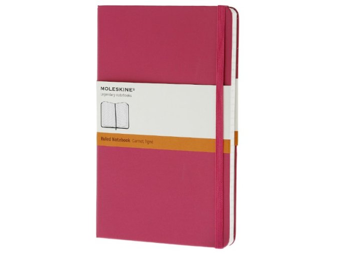 ZÁPISNÍK MOLESKINE, RŮŽOVÝ LINKOVANÝ (S), TVRDÁ VAZBA