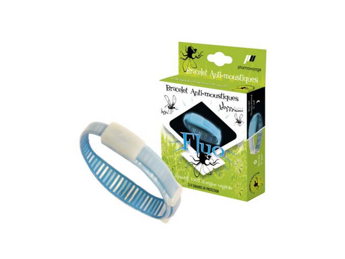 Image Bracelet anti moustiques Bleu Phosphorescent Pack