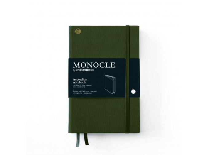 monocle wallet b6 hardcover 192 numbered pages olive dotted