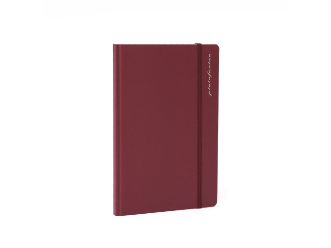 Notebook Pininfarina A5 tečkovaný, tmavě červený
