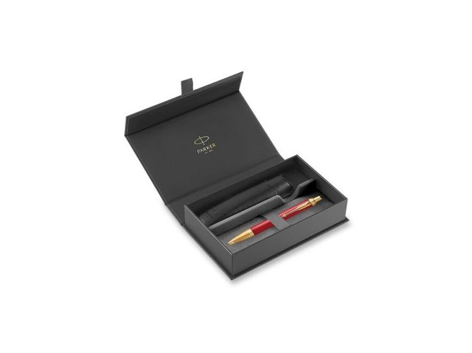 Parker IM Premium Red GT sada - kuličkové pero a pouzdro