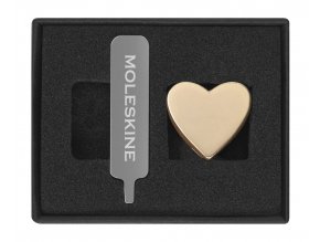 moleskine heart gold