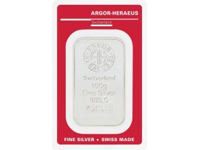 stribrny slitek 100 g argor heraeus