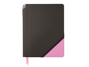 Cross linkovaný zápisník Jot Zone Large Black/Pink + kuličkové pero