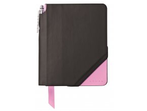 Cross linkovaný zápisník Jot Zone Small Black/Pink + kuličkové pero