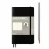 notizbuch pocket a6 softcover 121 nummerierte seiten schwarz blanko