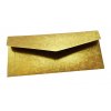 money envelope in golden with glossy finish and golden leaf printed floral border me44 back