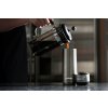 Autoseal Luxe Luxe Stainless Steel 360ml opened bottle black teacoffee poring in it