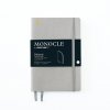 notebook b6 monocle softcover 128 numbered pages light grey dotted