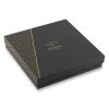 Dárková sada Parker Jotter XL Monochrome Gold GT, kuličkové pero se zápisníkem