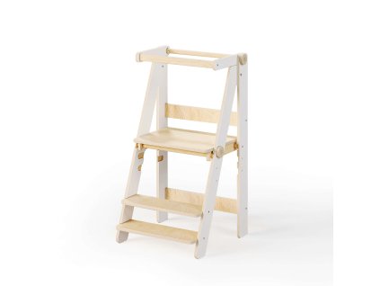 192 foldable toddler tower white