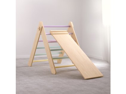 249 pikler triangle and double sided board set pastel