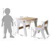 growing chair table white uv cm
