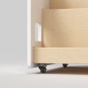 264 8 double sided bookshelf on wheels white