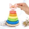 BusyKids Wooden “Little Fox” Stacking Pyramid