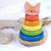 BusyKids Wooden “Little Fox” Stacking Pyramid